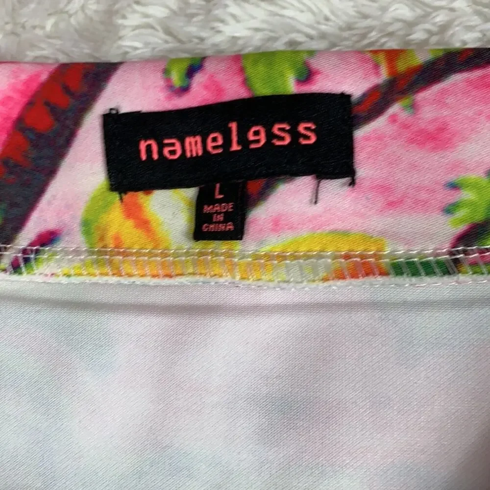 Nameless Hawaiian print bodycon‎ mini skirt, Large